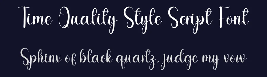 Time Quality Style Script Font by andikastudio — Script Handwritten Font — thumbnail 2