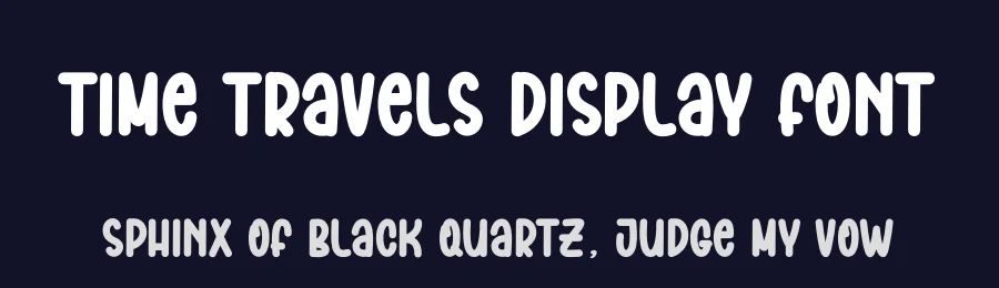 Time Travels Display Font by freshtypeink — Display Font — thumbnail 2