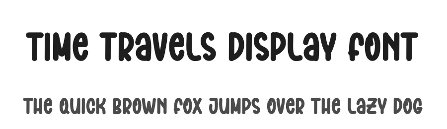 Time Travels Display Font by freshtypeink — Display Font