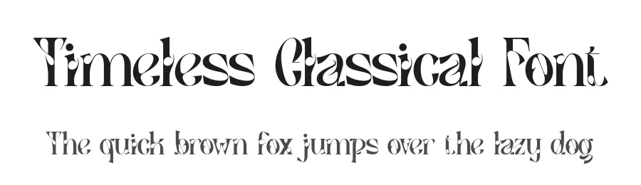 Timeless Classical Font by 177Studio — Display Font