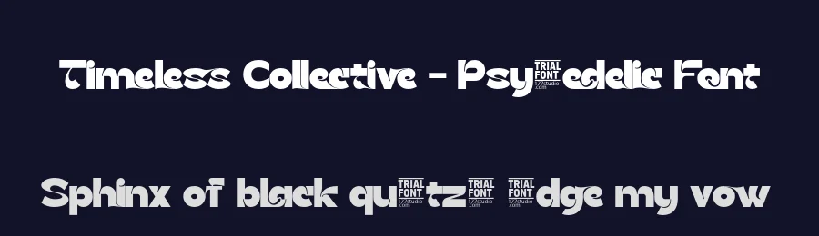 Timeless Collective – Psychedelic Font by 177Studio — Display Font — thumbnail 2