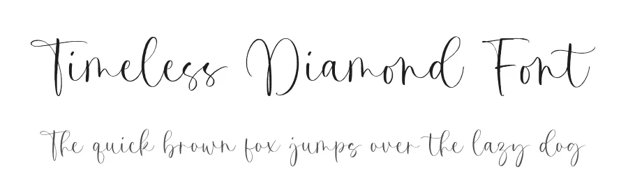 Timeless Diamond Font by balpirick — Script Handwritten Font