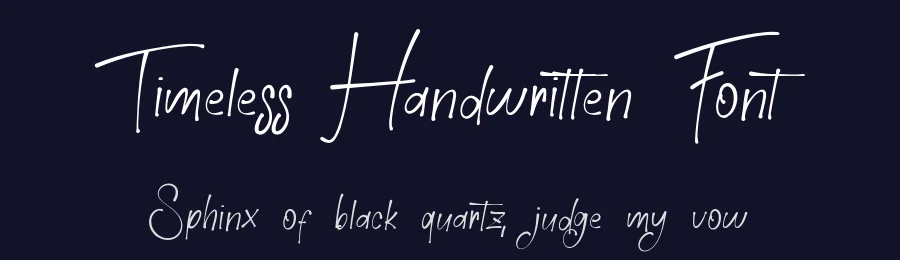 Timeless Handwritten Font by bearydsgn — Script Handwritten Font — thumbnail 2