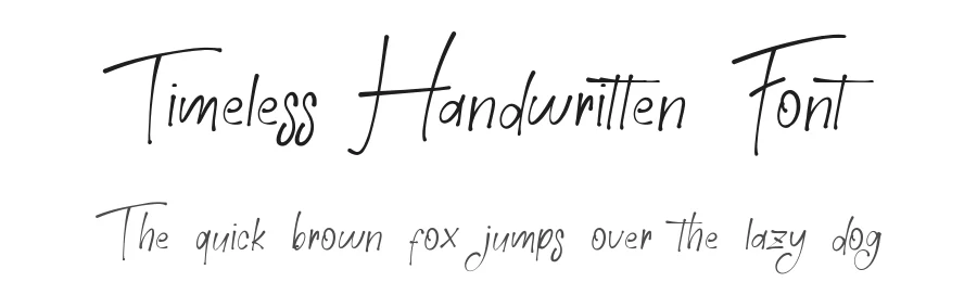 Timeless Handwritten Font by bearydsgn — Script Handwritten Font