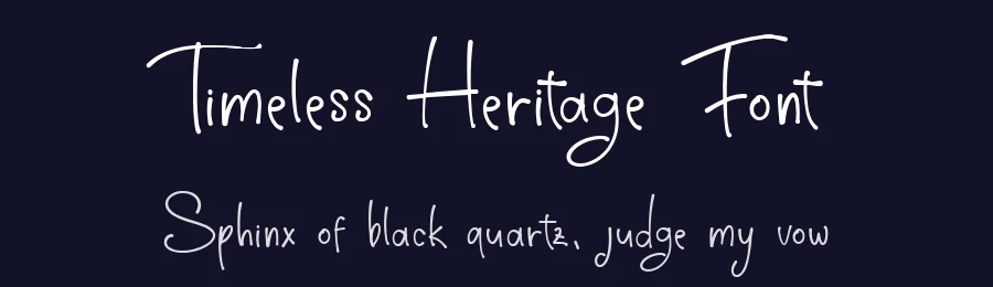 Timeless Heritage Font by bearydsgn — Script Handwritten Font — thumbnail 2