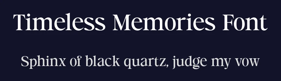 Timeless Memories Font by Doratypefoundry — Serif Font — thumbnail 2
