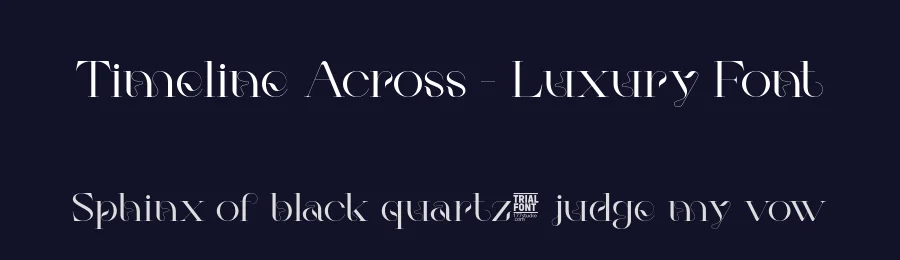 Timeline Across – Luxury Font by 177Studio — Display Font — thumbnail 2