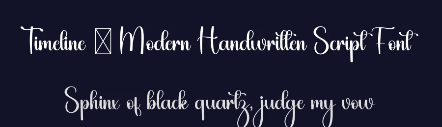 Timeline – Modern Handwritten Script Font by freshtypeink — Script Handwritten Font — thumbnail 2