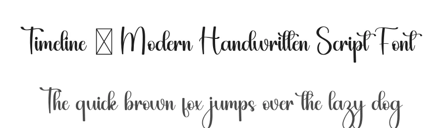 Timeline – Modern Handwritten Script Font by freshtypeink — Script Handwritten Font