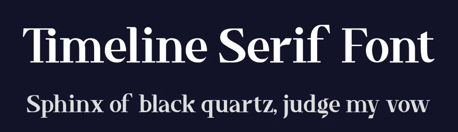 Timeline Serif Font by fontkong — Serif Font — thumbnail 2