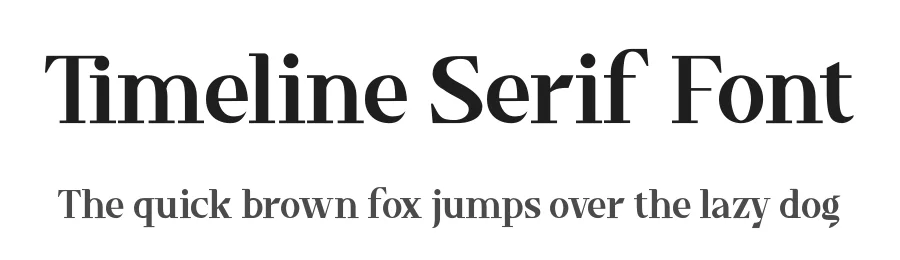 Timeline Serif Font by fontkong — Serif Font