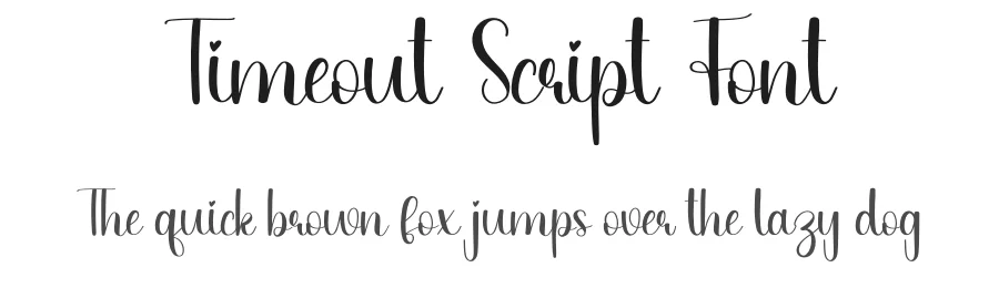Timeout Script Font by creativeletter — Script Handwritten Font