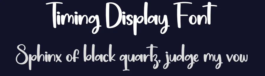 Timing Display Font by andikastudio — Script Handwritten Font — thumbnail 2