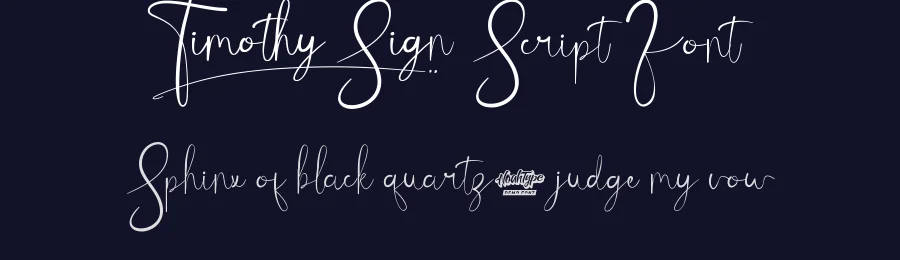 Timothy Sign Script Font by noahtype — Script Handwritten Font — thumbnail 2