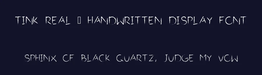 Tink Real – Handwritten Display Font by idealistudio — Display Font — thumbnail 2