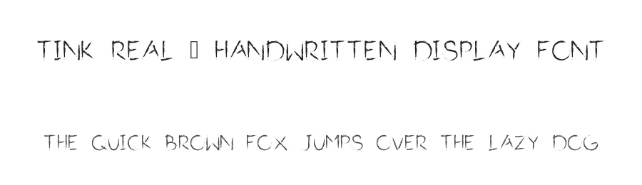 Tink Real – Handwritten Display Font by idealistudio — Display Font