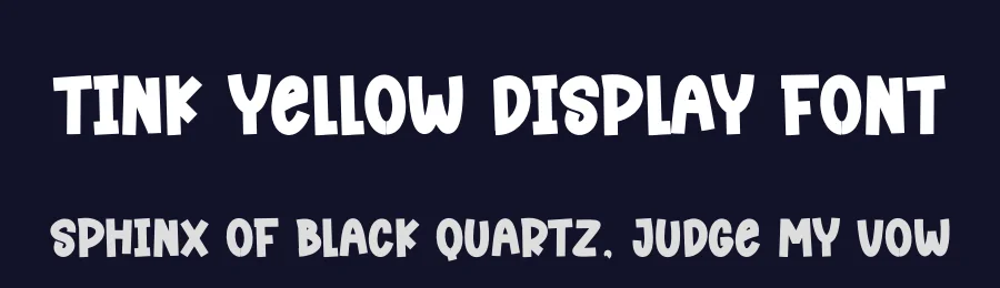 Tink Yellow Display Font by andikastudio — Display Font — thumbnail 2