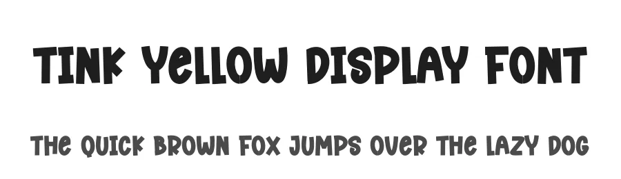 Tink Yellow Display Font by andikastudio — Display Font