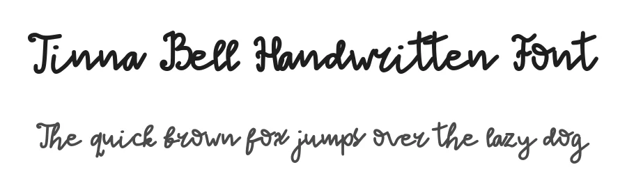 Tinna Bell Handwritten Font by Allouse.Studio — Script Handwritten Font