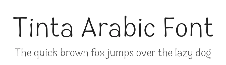 Tinta Arabic Font by namelatype — Display Font