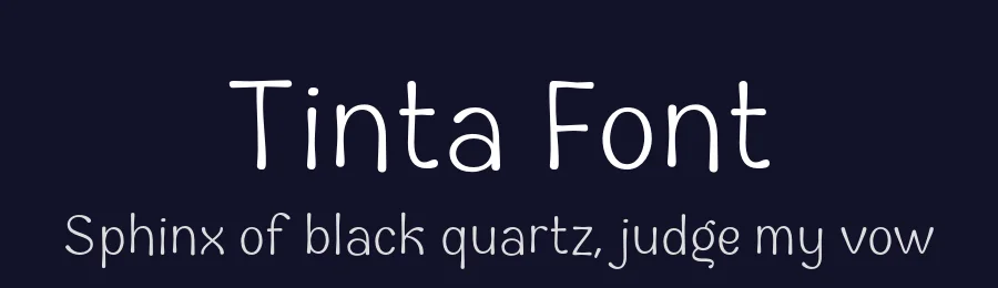 Tinta Font by namelatype — Display Font — thumbnail 2