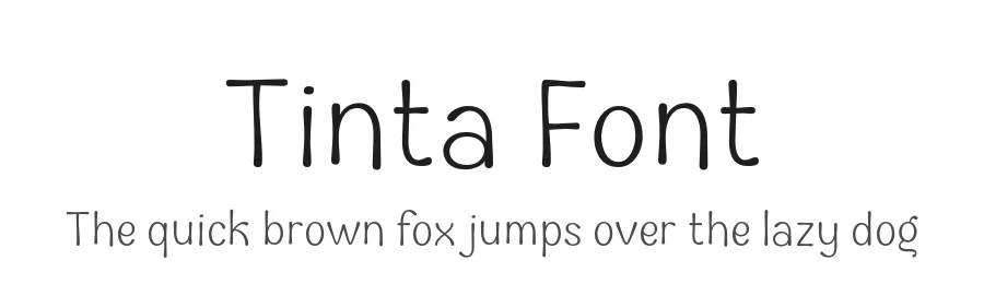 Tinta Font by namelatype — Display Font