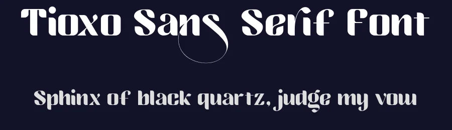 Tioxo Sans Serif Font by Fo Da — Sans Serif Font — thumbnail 2