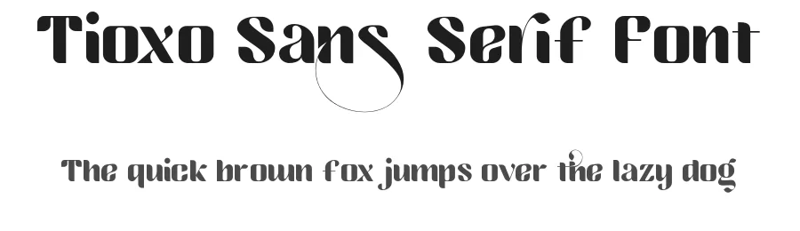Tioxo Sans Serif Font by Fo Da — Sans Serif Font