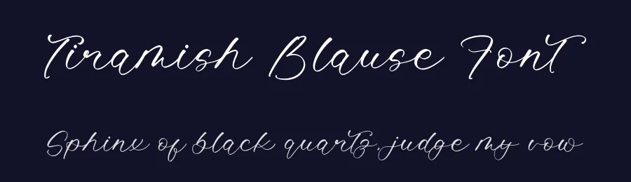 Tiramish Blause Font by perspectype — Script Handwritten Font — thumbnail 2