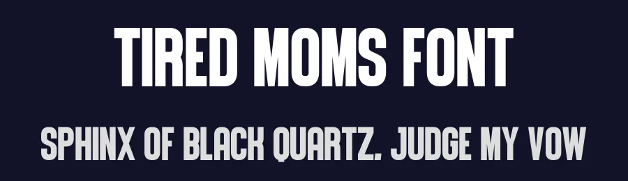 Tired Moms Font by Craftedtype — Decorative Font — thumbnail 2
