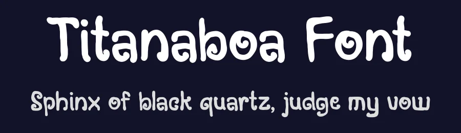 Titanaboa Font by Rautan Studio — Decorative Font — thumbnail 2