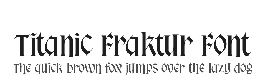 Titanic Fraktur Font by alit design — Display Font