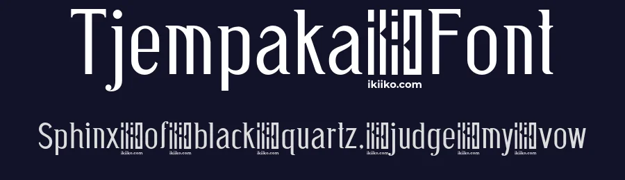 Tjempaka Font by ikiiko type — Decorative Font — thumbnail 2