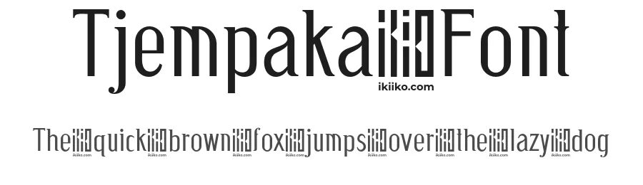 Tjempaka Font by ikiiko type — Decorative Font