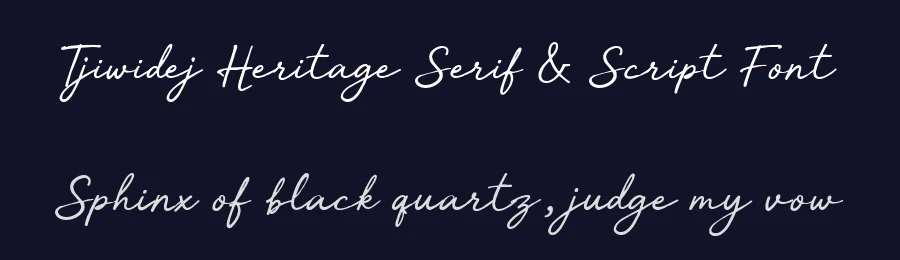Tjiwidej Heritage Serif & Script Font by Creacy Studio — Serif Font — thumbnail 2