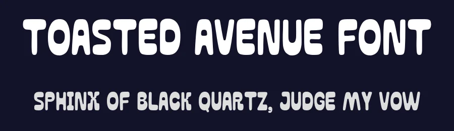 Toasted Avenue Font by Littlehand — Display Font — thumbnail 2