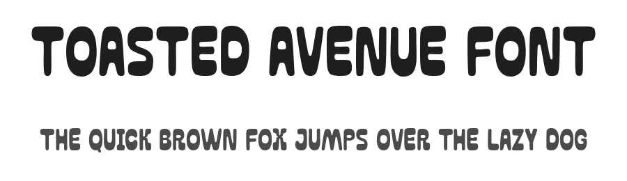 Toasted Avenue Font by Littlehand — Display Font
