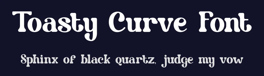 Toasty Curve Font by PutraCetol Studio — Display Font — thumbnail 2