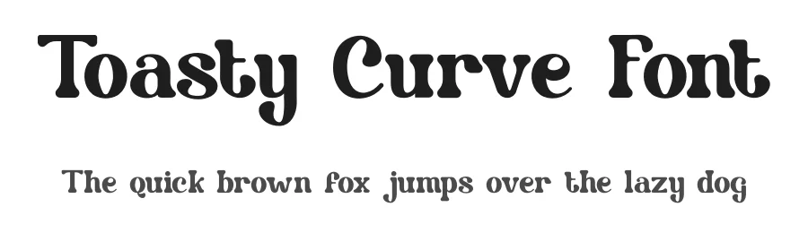 Toasty Curve Font by PutraCetol Studio — Display Font