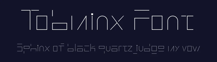 Tobminx Font by ffeeaarr — Display Font — thumbnail 2