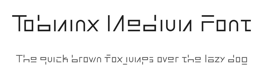 Tobminx Medium Font by ffeeaarr — Display Font