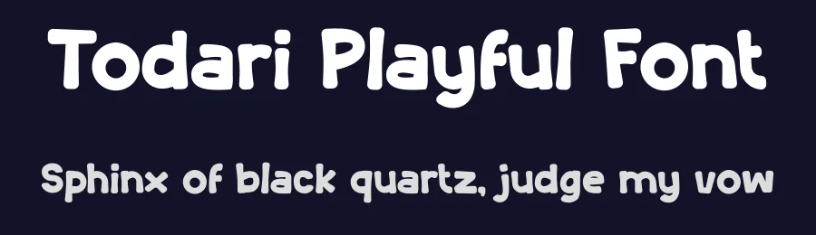 Todari Playful Font by Pinisiart — Display Font — thumbnail 2