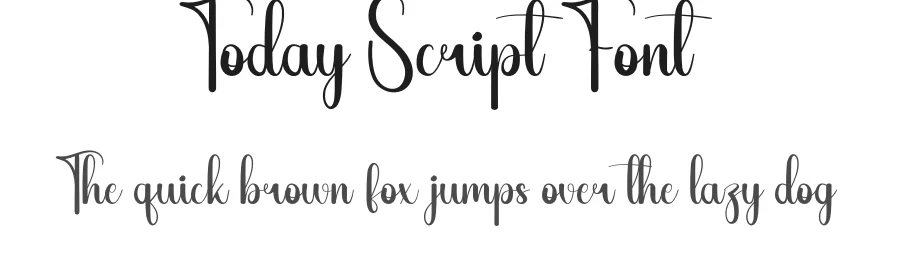 Today Script Font by andikastudio — Script Handwritten Font
