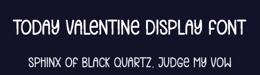 Today Valentine Display Font by andikastudio — Display Font — thumbnail 2