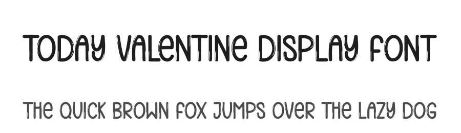 Today Valentine Display Font by andikastudio — Display Font