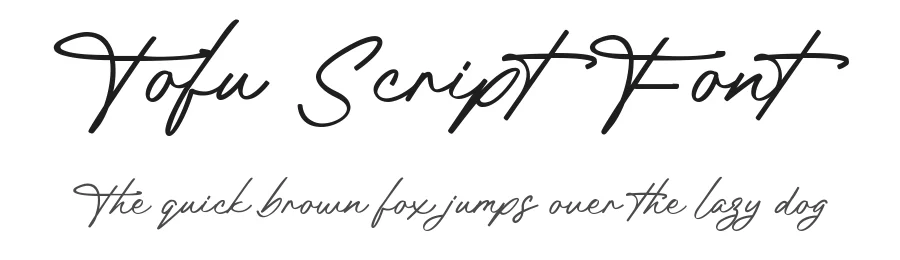 Tofu Script Font by wibisono2001 — Decorative Font