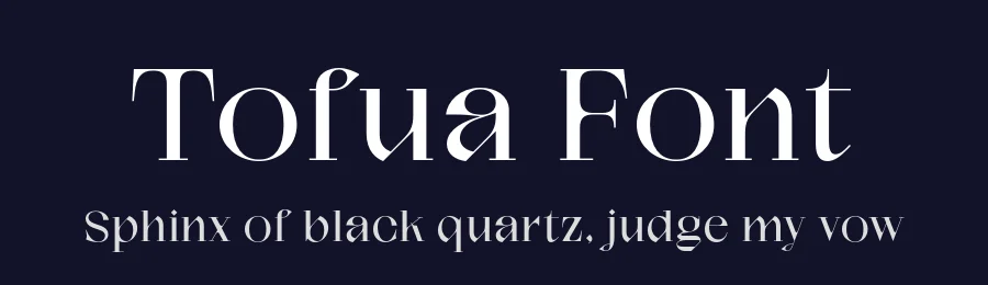 Tofua Font by Muhittin Güneş — Serif Font — thumbnail 2
