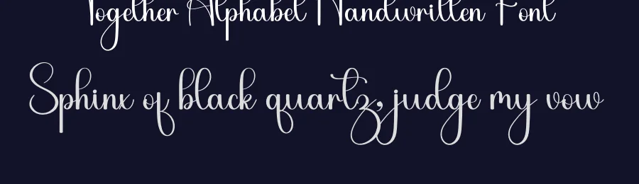 Together Alphabet Handwritten Font by inermediaSTUDIO — Script Handwritten Font — thumbnail 2