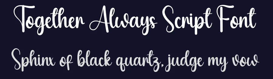 Together Always Script Font by creativeletter — Script Handwritten Font — thumbnail 2