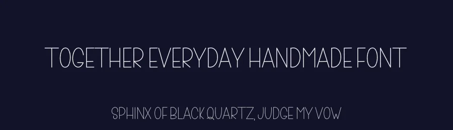 Together Everyday Handmade Font by freshtypeink — Display Font — thumbnail 2